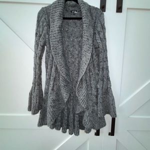 Apt. 9 Gray Shawl Collar Cardigan Sweater